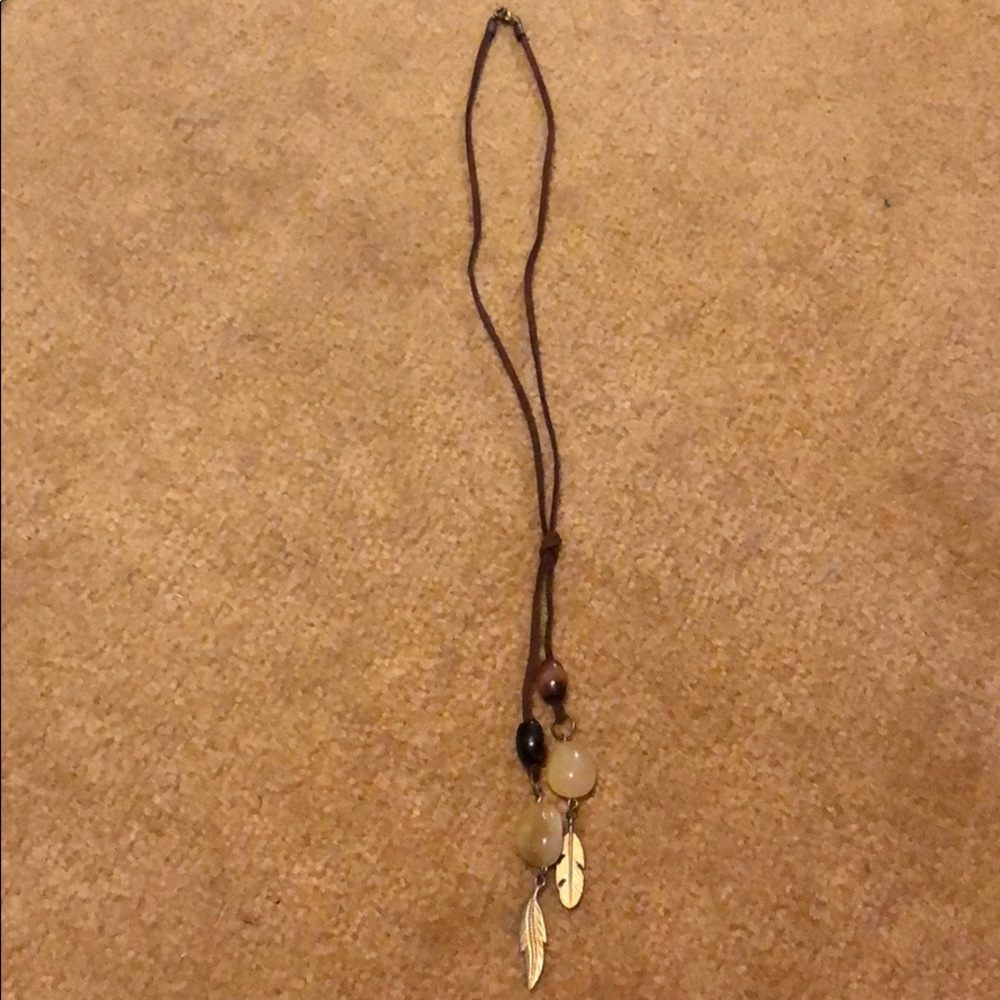 Leather necklace